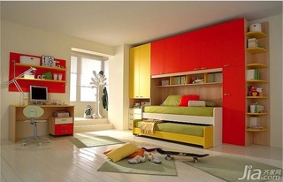 简约风格三居室富裕型120平米儿童房儿童床图片