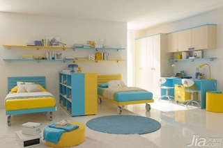 简约风格三居室富裕型120平米儿童房儿童床图片