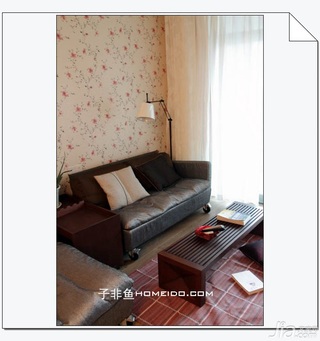 混搭风格公寓浪漫经济型100平米客厅沙发效果图
