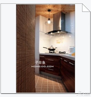混搭风格公寓经济型100平米厨房橱柜设计图
