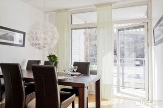 北欧风格一居室富裕型70平米餐厅餐桌效果图