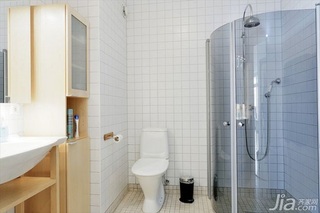 北欧风格一居室富裕型70平米卫生间装修图片