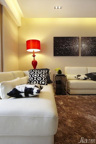 简约风格三居室富裕型90平米客厅灯具图片