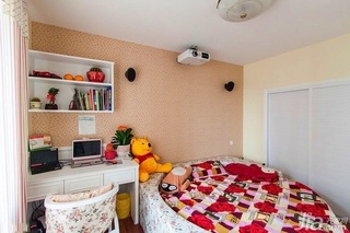 田园风格二居室经济型80平米卧室卧室背景墙床图片