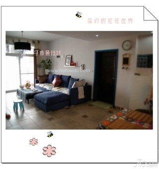 混搭风格公寓浪漫经济型110平米客厅沙发效果图