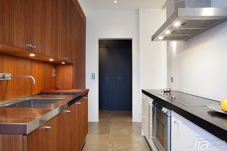 北欧风格二居室富裕型80平米厨房橱柜安装图