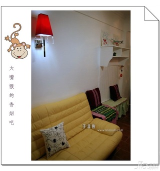 田园风格小户型经济型50平米客厅沙发旧房改造家装图片