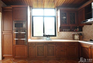 混搭风格二居室富裕型110平米厨房橱柜定制