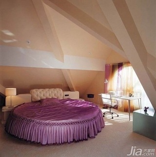 混搭风格别墅富裕型140平米以上卧室吊顶床效果图