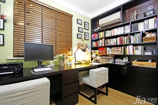 简约风格二居室富裕型90平米书房书桌图片