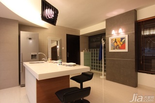 新古典风格一居室富裕型130平米厨房吧台吧台椅图片