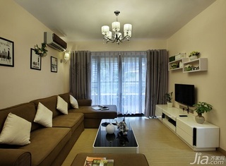 简约风格三居室富裕型90平米客厅沙发效果图