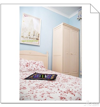 田园风格公寓经济型100平米卧室床旧房改造家居图片