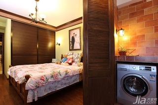 田园风格二居室经济型50平米卧室衣柜图片