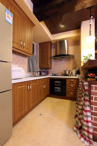 田园风格二居室经济型50平米厨房橱柜设计