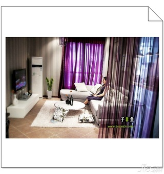 混搭风格公寓浪漫经济型60平米客厅沙发效果图