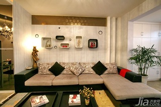 简约风格二居室80平米沙发背景墙沙发图片