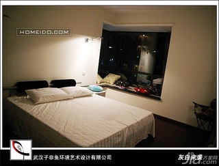 简约风格公寓简洁经济型120平米卧室飘窗床效果图