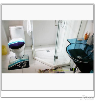 地中海风格公寓经济型80平米卫生间洗手台图片