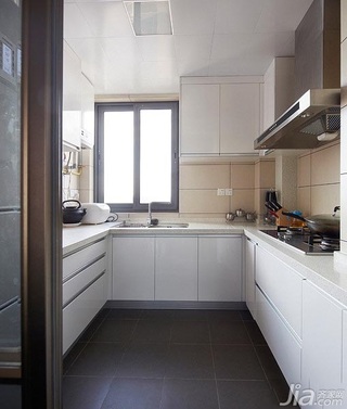 简约风格三居室富裕型厨房橱柜设计图纸