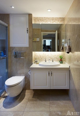新古典风格三居室富裕型140平米以上卫生间浴室柜效果图