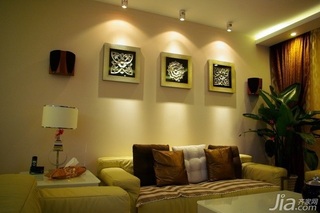 简约风格二居室富裕型90平米客厅沙发图片