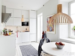 北欧风格一居室富裕型60平米厨房装潢