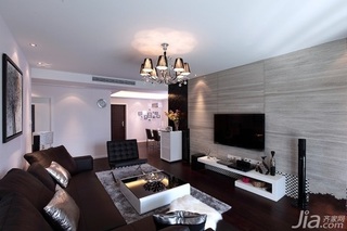 简约风格一居室经济型70平米客厅电视背景墙电视柜效果图