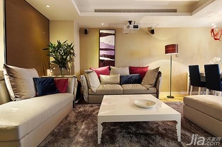 简约风格二居室富裕型90平米客厅吊顶沙发图片