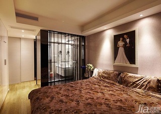 简约风格二居室富裕型90平米卧室吊顶床效果图