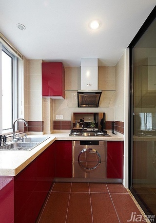 简约风格二居室富裕型90平米厨房橱柜设计