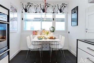 北欧风格二居室富裕型80平米餐厅餐桌图片