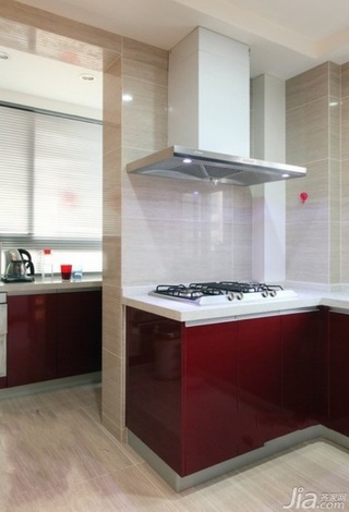 简约风格二居室富裕型130平米厨房橱柜设计图