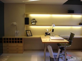 地中海风格三居室富裕型120平米书房书桌效果图
