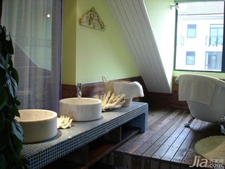 地中海风格三居室富裕型120平米卫生间洗手台图片