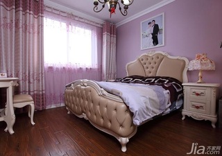 混搭风格一居室富裕型90平米卧室卧室背景墙床图片