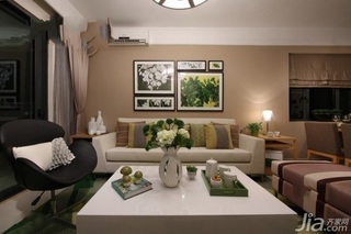 简约风格三居室富裕型130平米客厅沙发背景墙沙发效果图