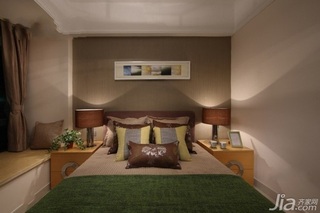 简约风格三居室富裕型130平米卧室卧室背景墙床图片