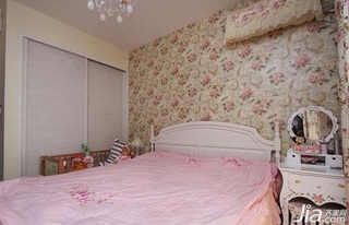 地中海风格一居室富裕型110平米卧室卧室背景墙床图片