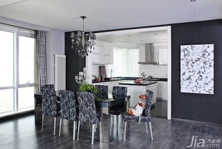 简约风格三居室经济型130平米餐厅餐桌图片
