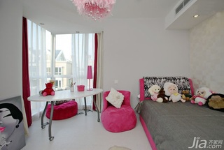 简约风格三居室经济型130平米卧室床图片