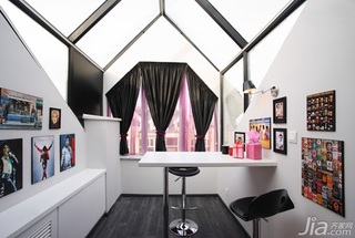 简约风格三居室经济型130平米工作区书桌效果图