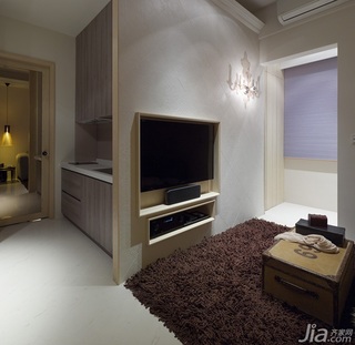 简约风格一居室富裕型80平米客厅茶几图片