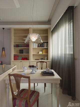 简约风格一居室富裕型80平米餐厅餐桌图片