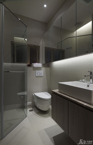 简约风格一居室富裕型80平米卫生间装修图片