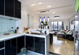 简约风格一居室经济型100平米厨房橱柜安装图