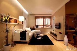 简约风格二居室富裕型110平米客厅吊顶沙发效果图