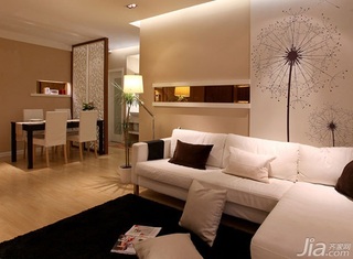 简约风格二居室富裕型110平米客厅沙发效果图