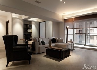 简约风格一居室富裕型90平米客厅吊顶沙发效果图