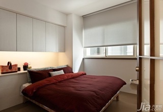 简约风格一居室富裕型90平米卧室床图片